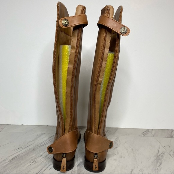 Sam Edelman Mikala Brown Leather Riding Boot 6 1/2 M - Picture 4 of 14